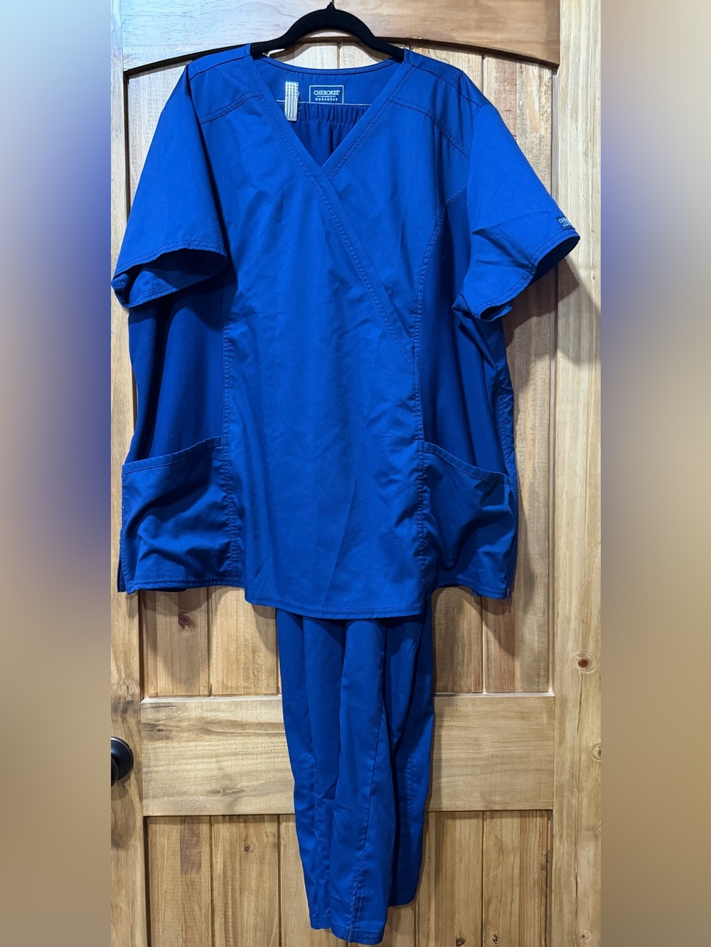 Cherokee Workwear Navy Blue Scrub Set